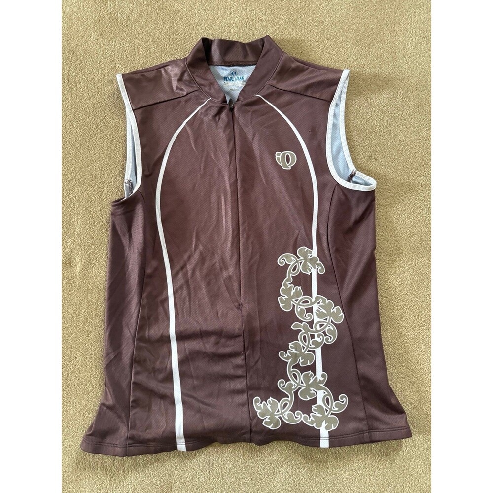 Pearl Izumi Women's Brown Tank Top with White Accents